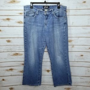 Lucky Brand Dungarees By Gene Montesano Cropped Jeans Size 12/31